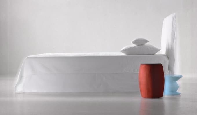 Lit GHOST 80, 160 x 200, Lino Bianco | Le Cèdre Rouge