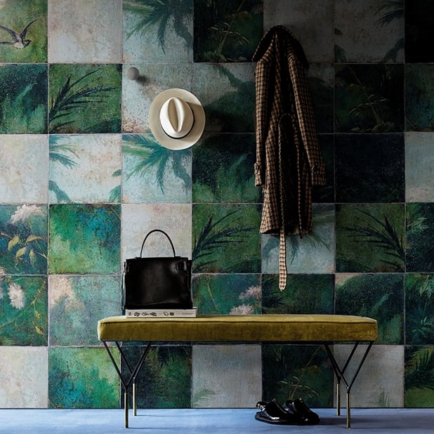 Indoor wallpaper Exotic Damier by Wall&Deco