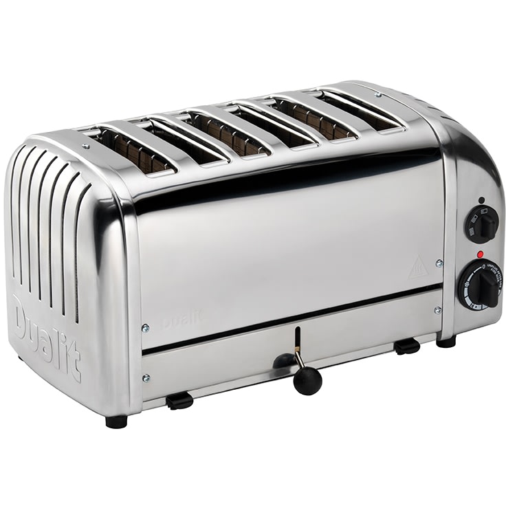 Dualit 3 Scheiben Kombi-Toaster Edelstahl Poliert – Extra Breite Schlitze 28 Mm, Manueller Timer, Made In UK