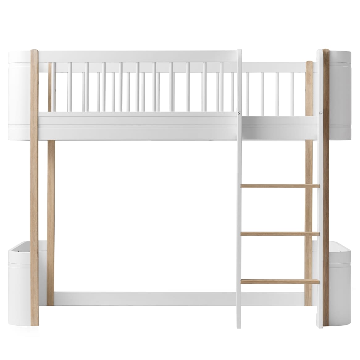 Wood Mini+ halbhohes Hochbett von Oliver Furniture