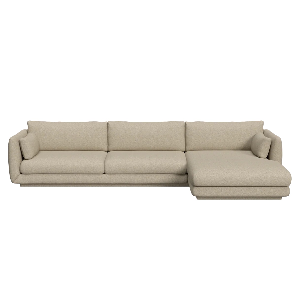 Sofa Bloom (3-Sitzer mit Chaiselongue / Sockel) von Cane-line