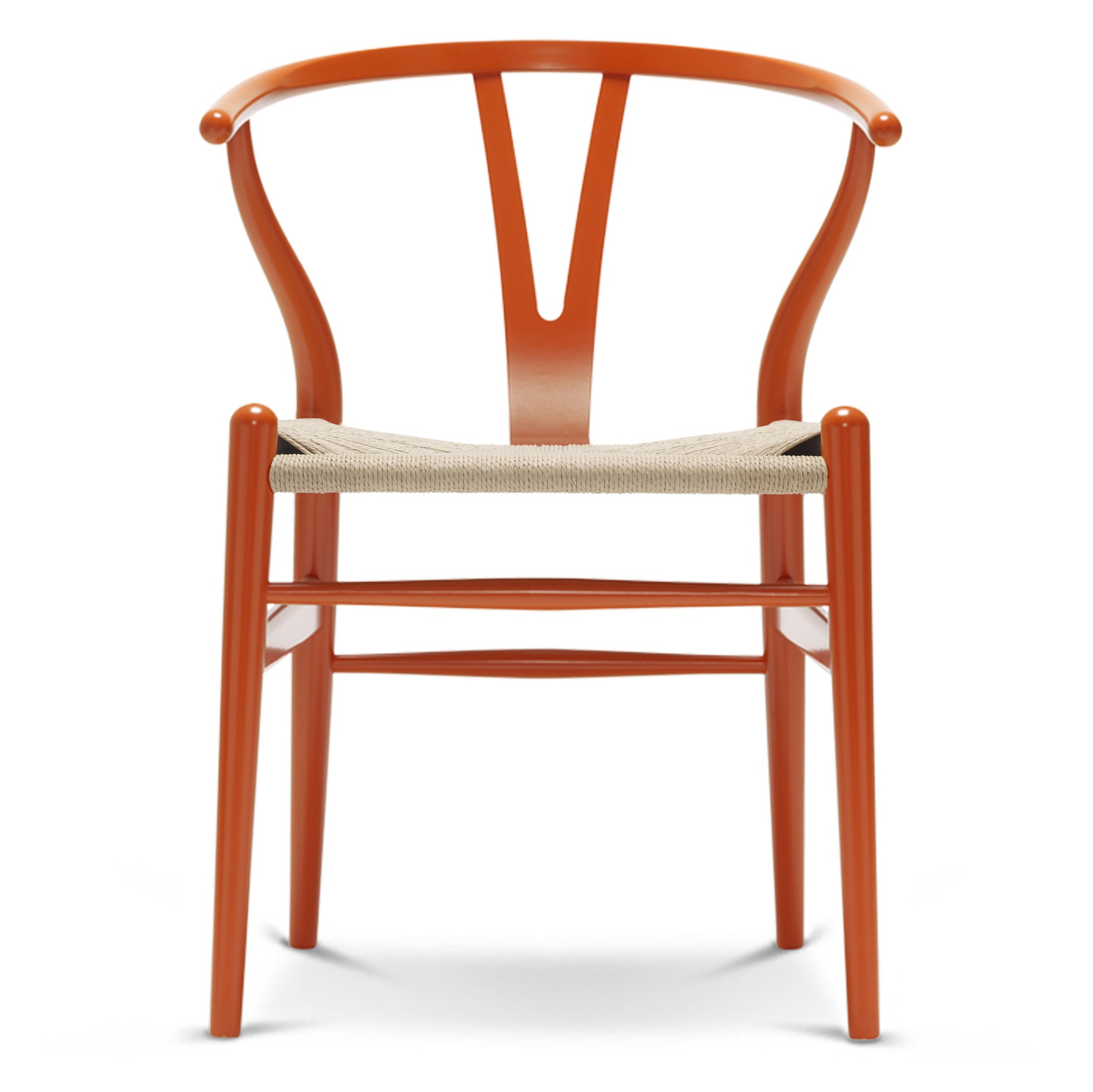 Stuhl CH24 Farblack / Natur von Carl Hansen
