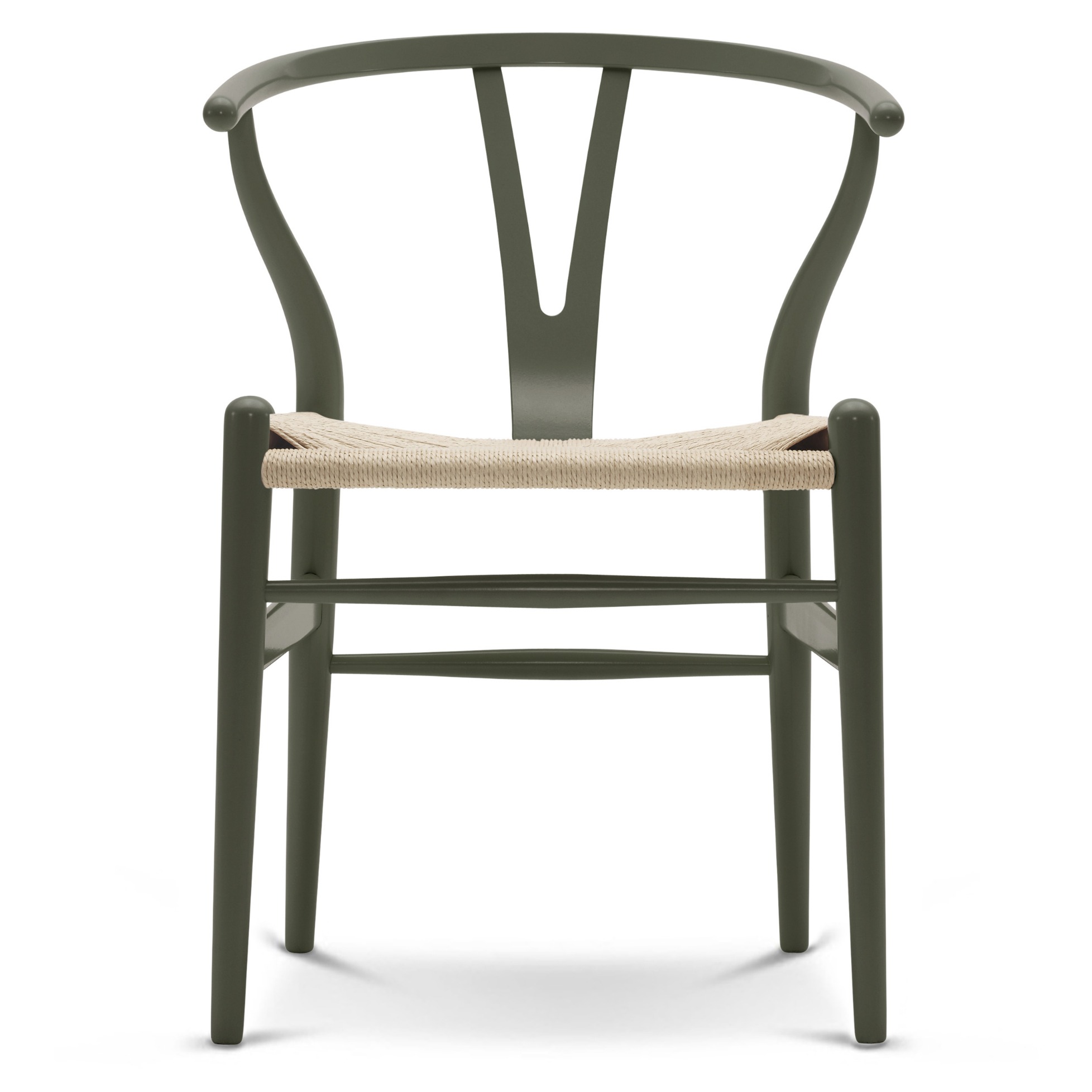 Stuhl CH24 Farblack / Natur von Carl Hansen