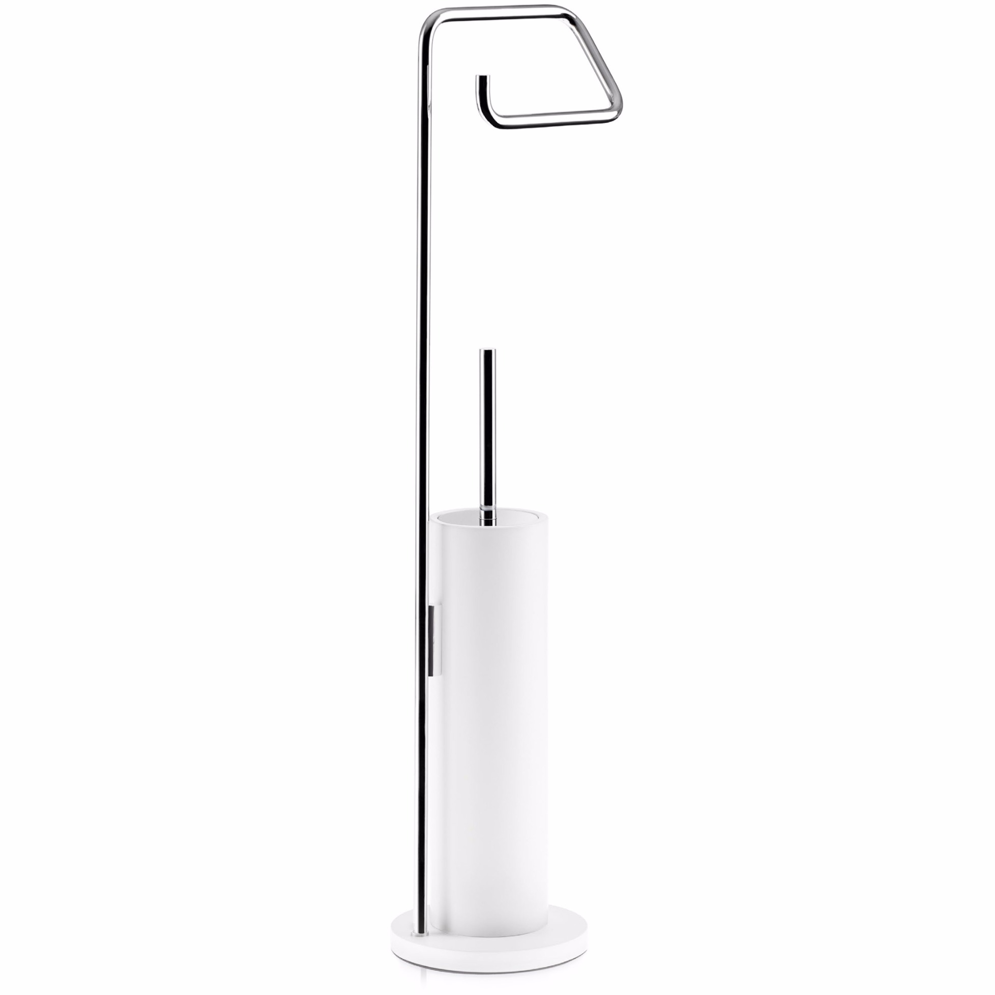 MSV Bad Serie Zen WC-Bürste – Steinoptik, Grau, Hochwertige WC-Garnitur