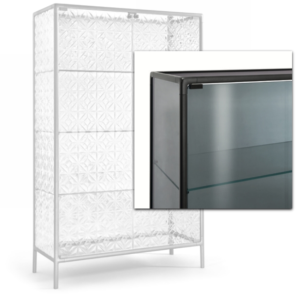 Glasvitrine Echo 2-türig von fiam
