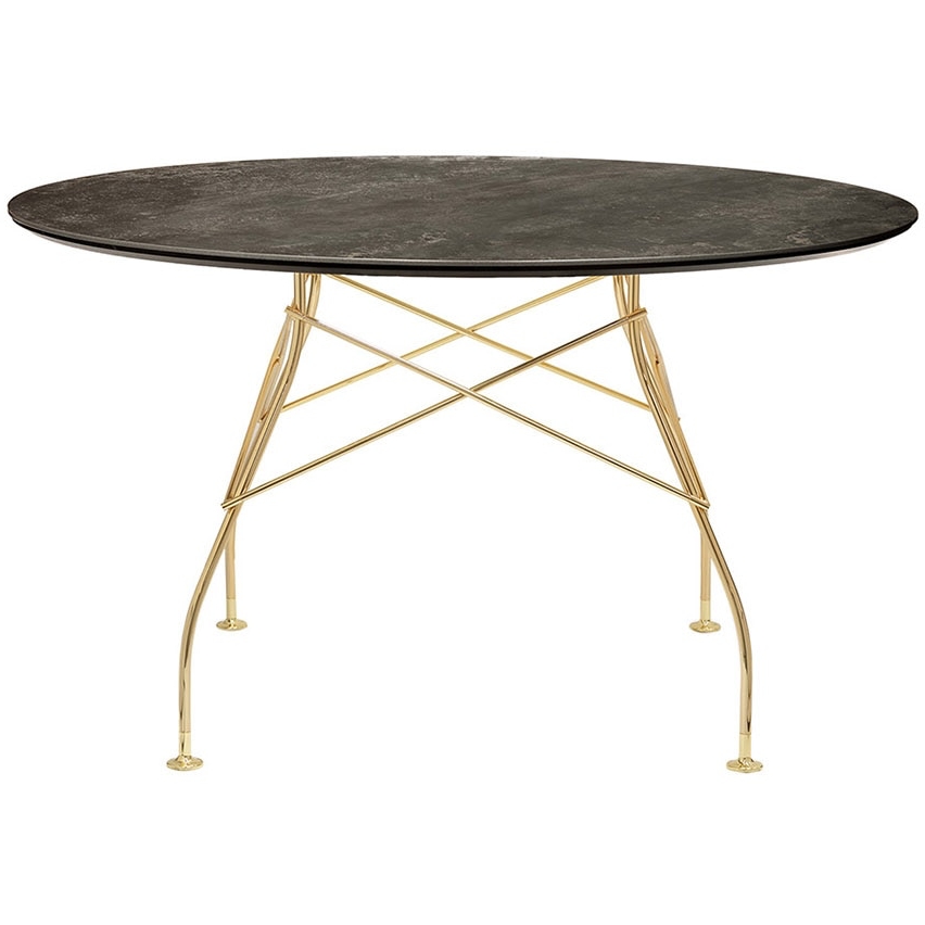 Tisch Glossy Marmor Gold (Ø 128cm) von kartell