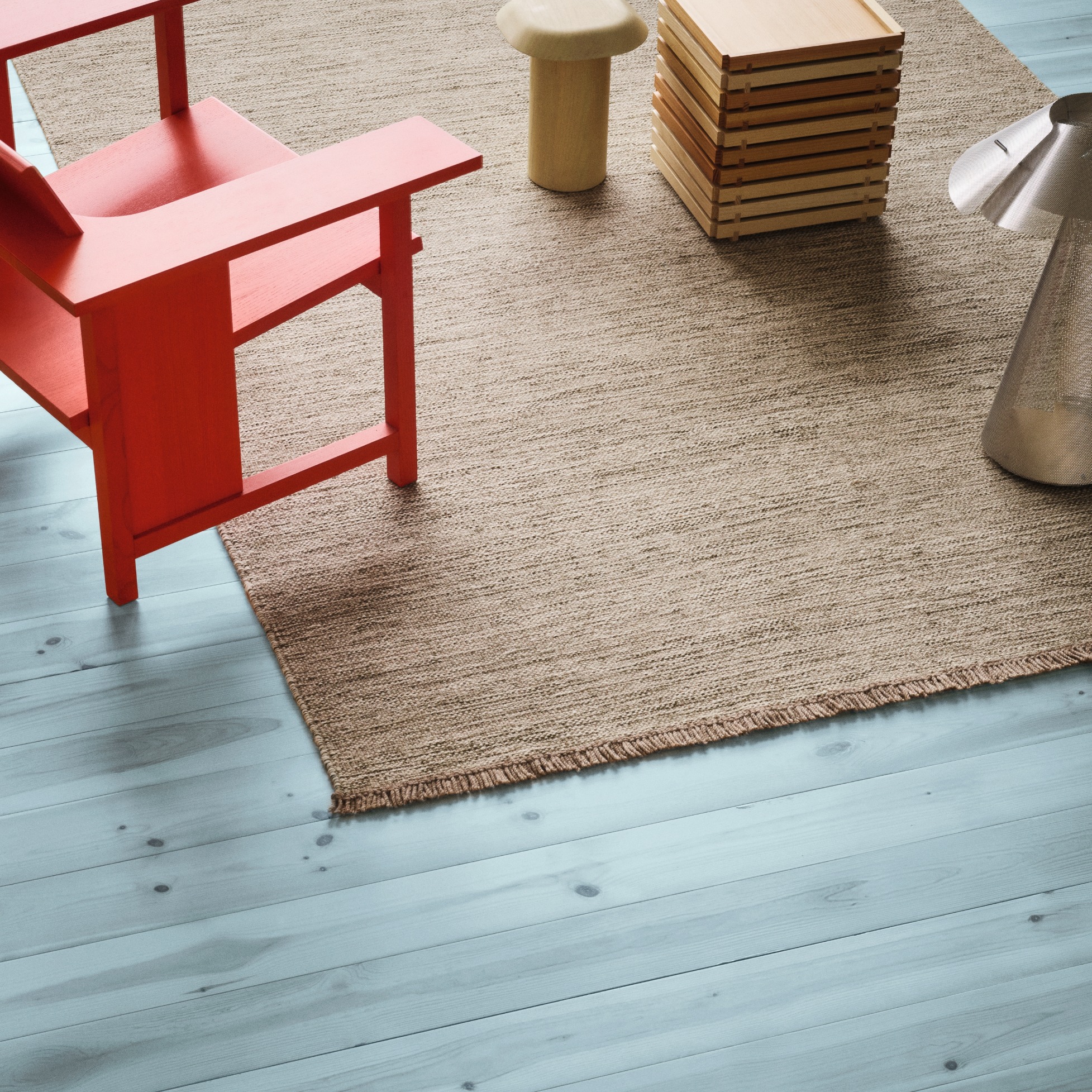 Teppich Yield Melange Fringes von Kvadrat
