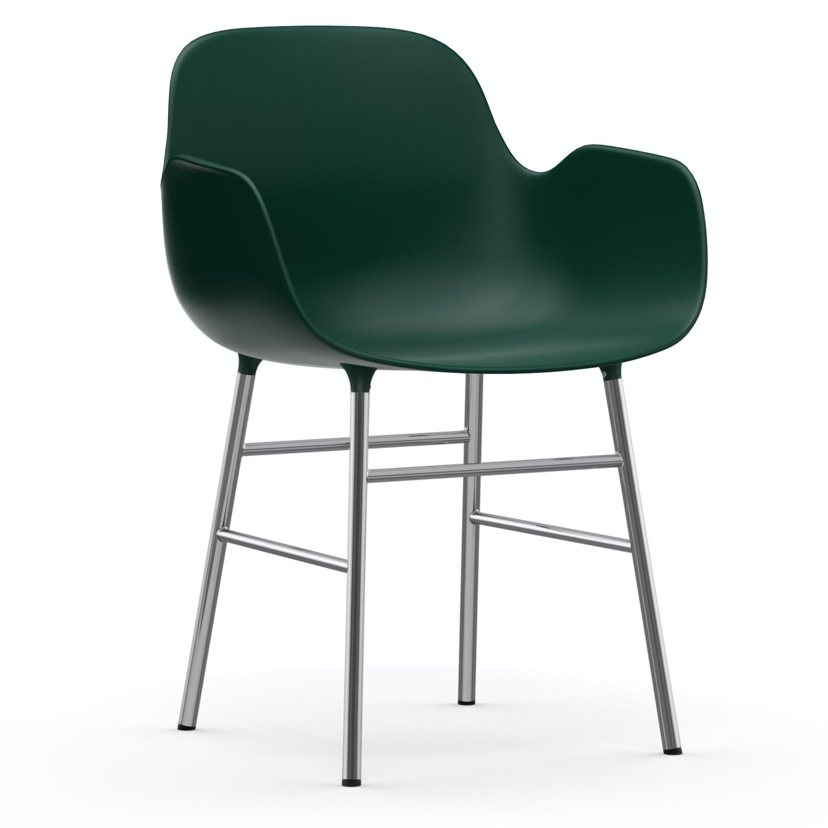 Armlehnstuhl Form Sessel (Chrom) von Normann Copenhagen