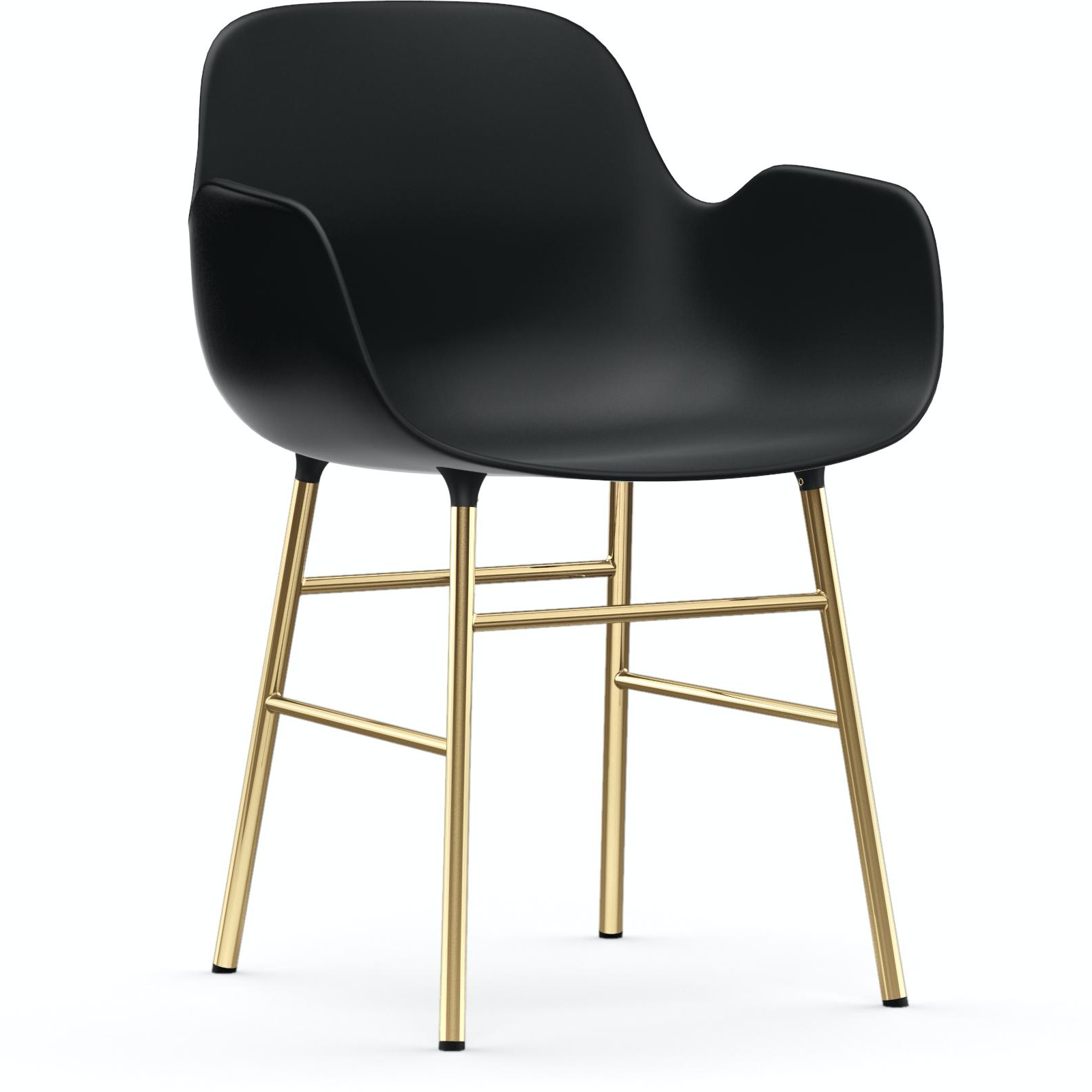 Armlehnstuhl Form Sessel (Messing) von Normann Copenhagen