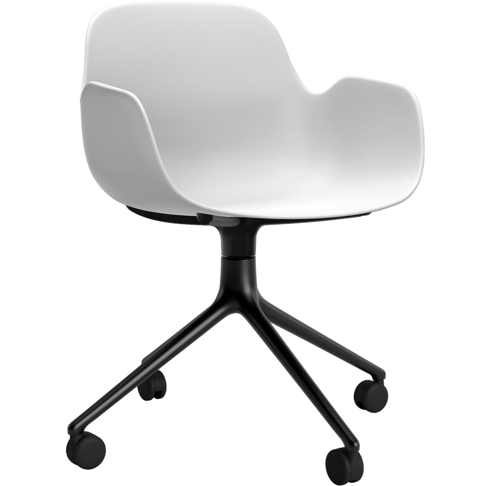 Normal Coppenhagen Norman Copenhagen fauteuil pivotant Form 4W Noir Alu