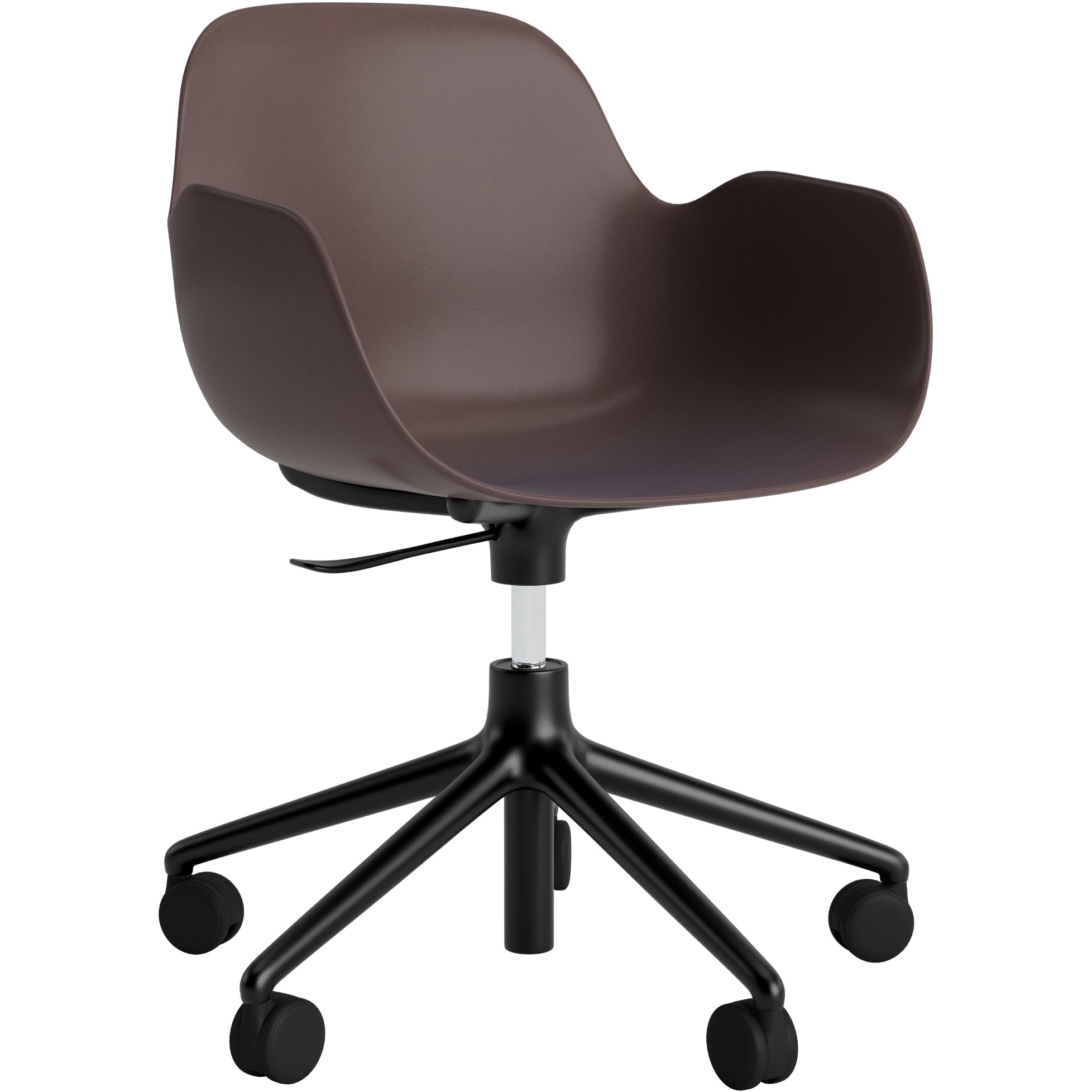 Armlehnstuhl Form Drehsessel 5W Schwarz Alu von Normann Copenhagen