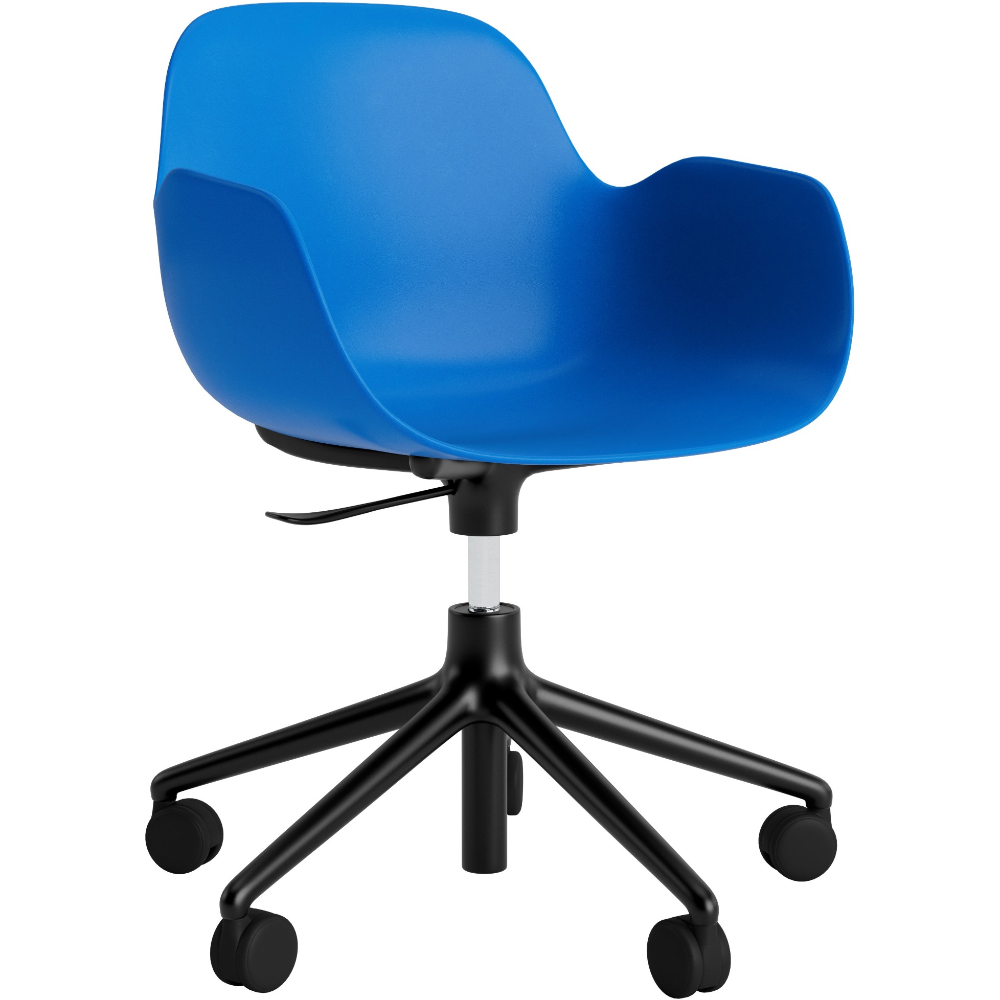 Armlehnstuhl Form Drehsessel 5W Schwarz Alu von Normann Copenhagen