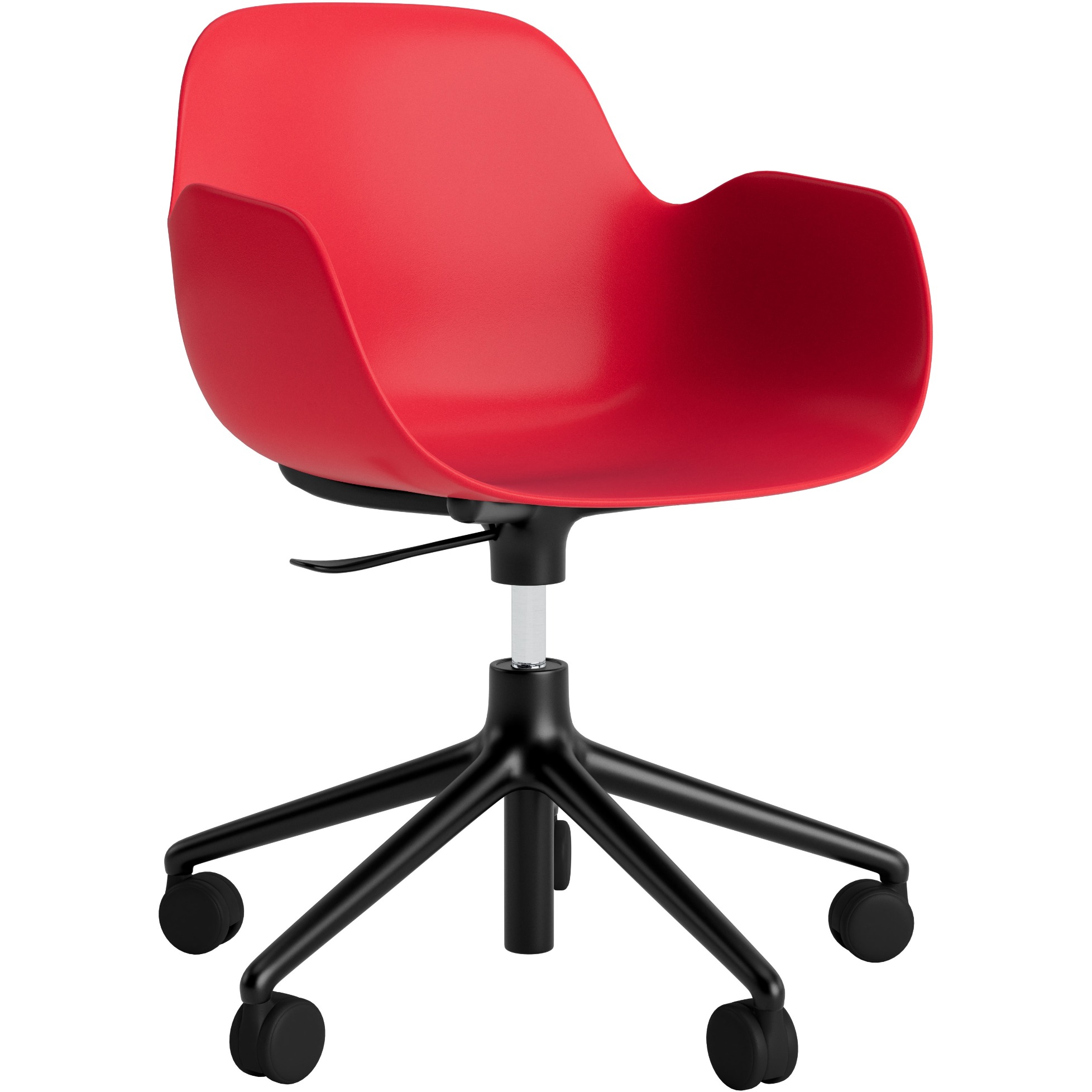 Armlehnstuhl Form Drehsessel 5W Schwarz Alu von Normann Copenhagen