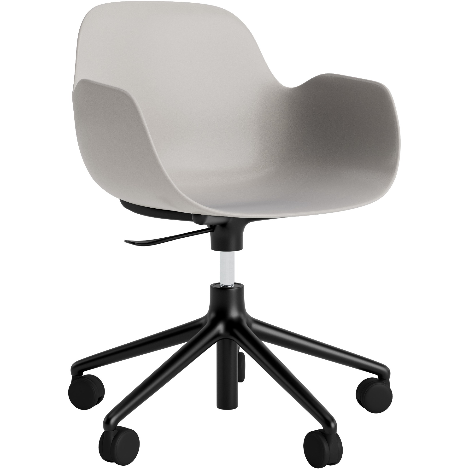 Armlehnstuhl Form Drehsessel 5W Schwarz Alu von Normann Copenhagen