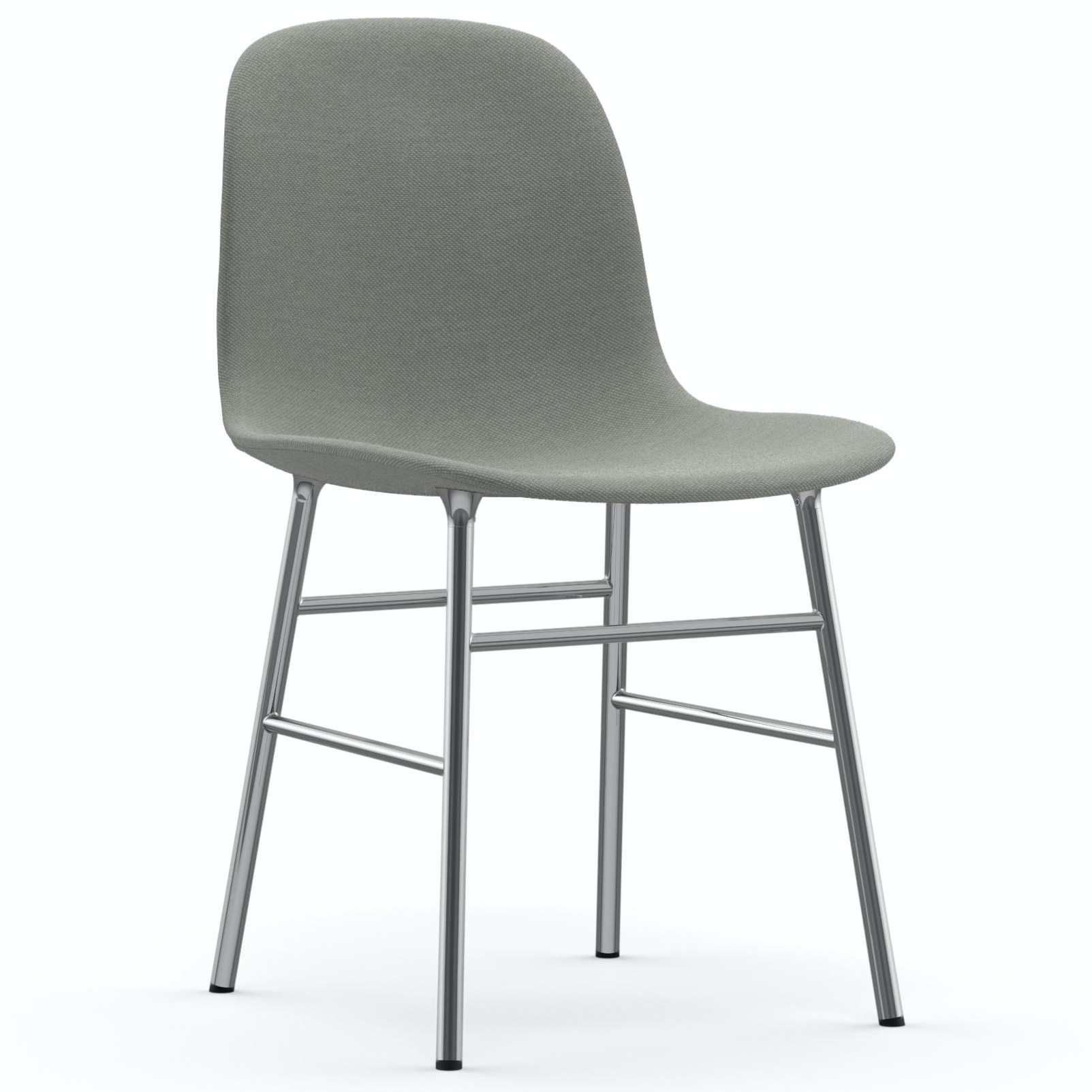Stuhl Form Polsterstuhl (Chrom) von Normann Copenhagen