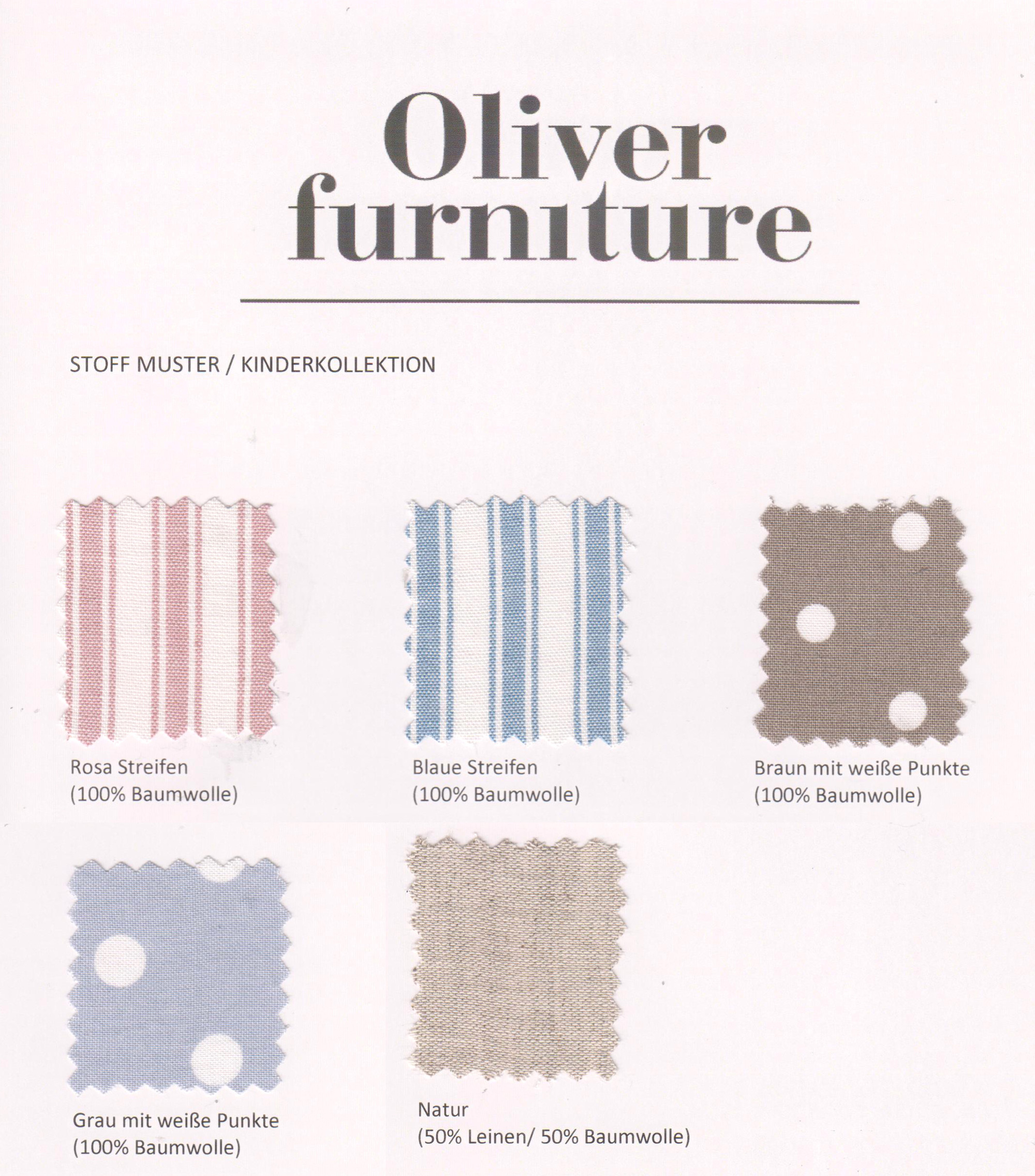 Oliver Furniture Bettvorhang Wood Grau