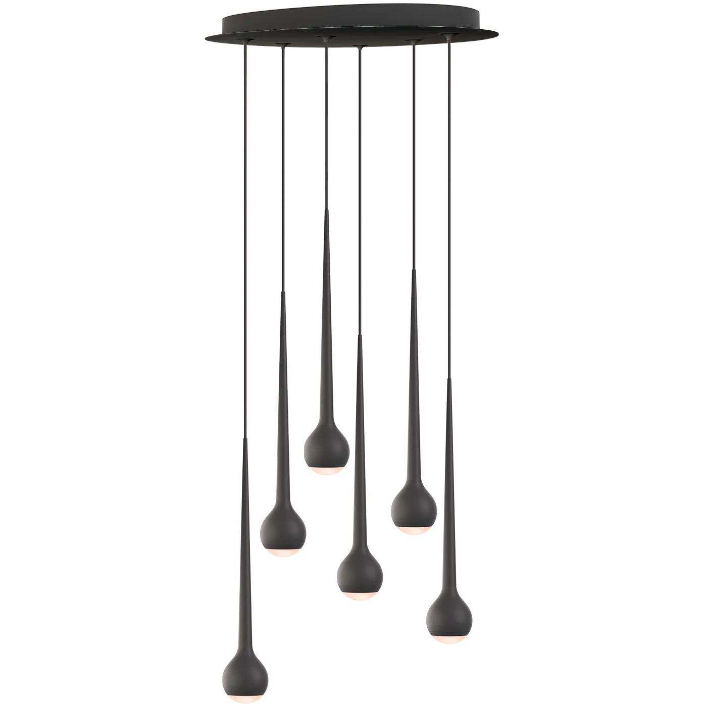 Pendelleuchte Falling Sun Water (6 Pendel) von GRAU